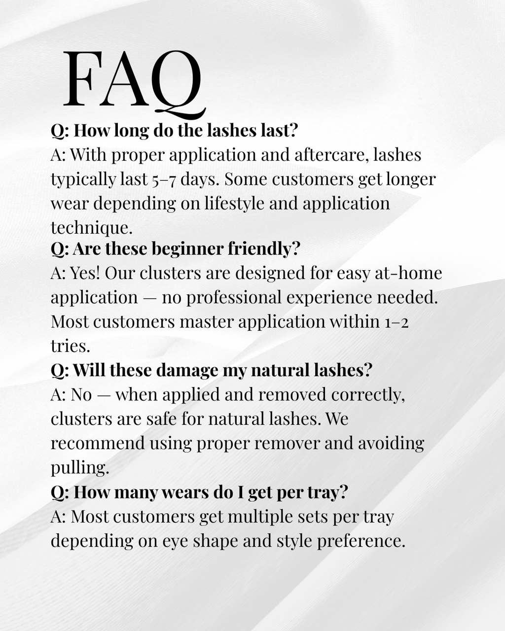 VOLUME LASH BOOKLET (STARTER KIT)