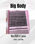 BIG BODY : (REFILL KIT) VOLUME CLUSTERS WITH BOTTOM LASHES + SPIKES